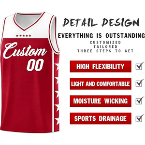 Ensemble de maillots de basket-ball personnalisés, impression numérique, 100% polyester, logo de l'équipe, nom, numéro, club universitaire, entraînement, salle de sport, vêtements de sport sur mesure - Product Image 3