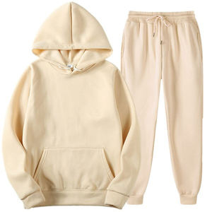 Chándales Deportivos para Hombre de Alta Calidad con Logotipo Personalizado, Forro Polar de Algodón, Cordón Ajustable, Mangas Largas, Bordado Frontal en el Pecho, Color Sólido Informal - Product Image 1