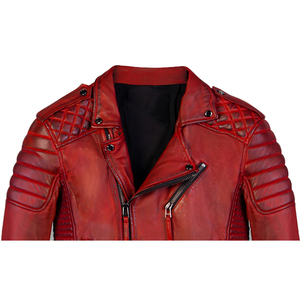 Hot Premium Quality 100% Leather Winter Jacket for Men with Front Logo Zipper Closure Waterproof & Windproof OEM Service - Product Image 2