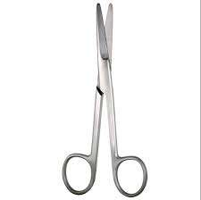 Ciseaux Mayo personnalisés en acier inoxydable, lot de 2 pièces, usage chirurgical manuel, réutilisables, certifiés CE, lames droites et courbées, poignées annulaires - Product Image 3