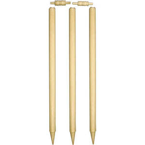 Cricket Wickets Set Heavy Duty Wooden Stumps And Bails For Club Level Practice And International Matches - Product Image 1