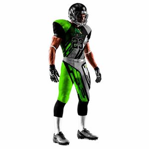 Conjunto de Uniforme de Fútbol Geométrico Neón Personalizado para Hombre, Jersey Sublimado, Pantalones Acolchados, Ropa Deportiva de Equipo, Kit de Equipamiento para Juegos, Ventas OEM - Product Image 3