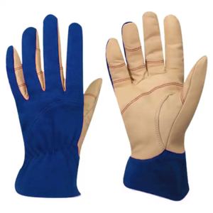 Best Performance Cowhide Grain Leather <b>Driver</b> <b>Gloves</b> Heavy Duty Heat Resistant Hand Protection Work Safety <b>Glove</b> Customized logo - Product Image 5