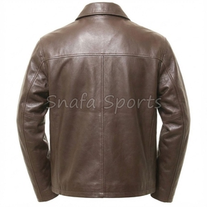 Classy Premium Factory Made Comfortable Warm OEM Custom Handmade Formal Style Leather Jacket <b>Coat</b> for Men - Product Image 2