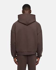 เสื้อฮู้ดซิปโอเวอร์ไซส์ผู้ชาย OEM ผ้าคอตตอนฟลีซหนานุ่ม คุณภาพสูง สไตล์ลำลองแนวสตรีทแวร์ - Product Image 2