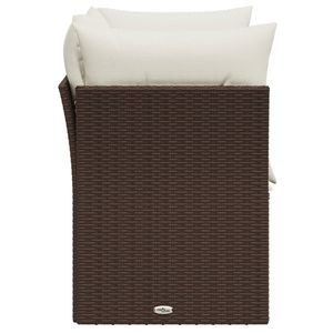 Divano da giardino in Poly Rattan marrone regolabile medio comodo mobili da esterno con comoda regolazione dell'altezza - Product Image 5