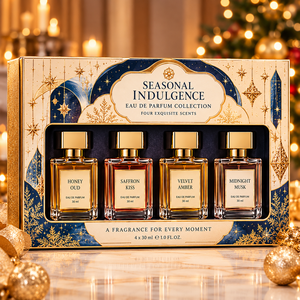 Coffret Cadeau Unisexe Eau de Parfum OEM/ODM 4x30ml Format Échantillon Personnalisable Vaporisateur de Parfum Marque Privée Vente en Gros - Product Image 2