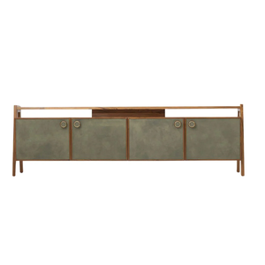 Consola de TV de Madera de Lujo con Cajones, Mueble Multimedia de Madera Sólida Premium para Sala de Estar, Ecológico y Duradero para Sala de Estar/Dormitorio - Product Image 2