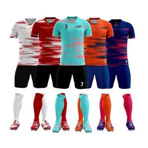 Último Diseño de Camisetas Personalizables, Corte Automatizado, 100% Poliéster Transpirable, Servicio OEM, Uniformes de Fútbol - Product Image 6