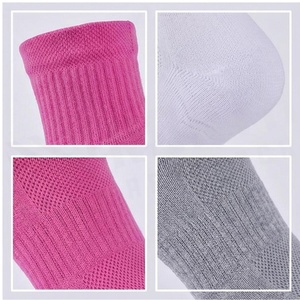 Athletic <b>Socks</b> Ankle Length Breathable <b>Running</b> <b>Socks</b> for Adults Solid Color Pink White Gray Summer Sports Wear - Product Image 4