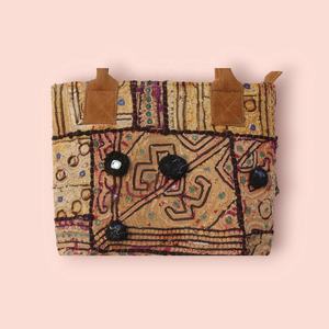 Sac Banjara avec chaîne de monnaie antique sac à bandoulière vintage indien brodé à la main - Product Image 5