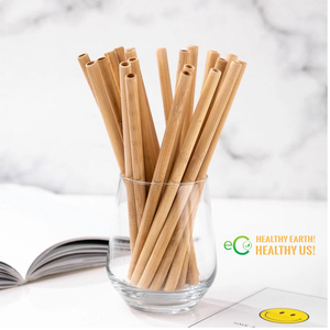 Pailles en bambou écologiques en vrac - Pailles à boire réutilisables et biodégradables pour la maison, le bar et les voyages - Product Image 4