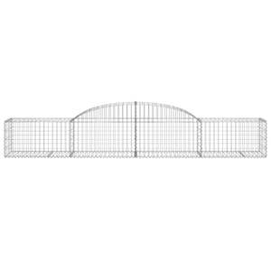 Lot de 6 paniers gabions extra larges en fer galvanisé argenté – Barrières acoustiques - Product Image 4
