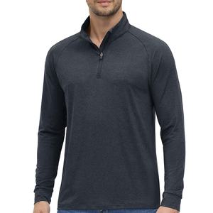 Sudadera de media cremallera para hombre de alta calidad con logotipo personalizado, jersey de lana de poliéster de peso pesado, ropa deportiva de Golf con cremallera de cuarto - Product Image 1