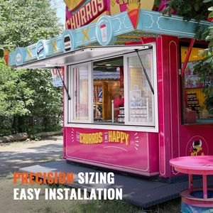 Finestra scorrevole orizzontale in lega di alluminio 48"x36" per Food Truck, con funzione di trascinamento - Product Image 2