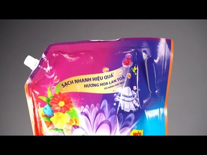 Support de sac à bec inférieur en plastique PET PE pour pochette de liquide sac de liquide de détergent imprimé personnalisé emballage de poudre à laver Vietnam - Product Image 5