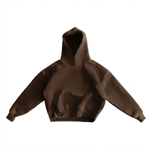 Unisex Heavyweight 650 500 Gsm Cotton Blank Plain Luxury Cropped Hoodie <b>Pullover</b> <b>Men</b> Custom Oversize Streetwear Heavyweight <b>Men</b> - Product Image 4