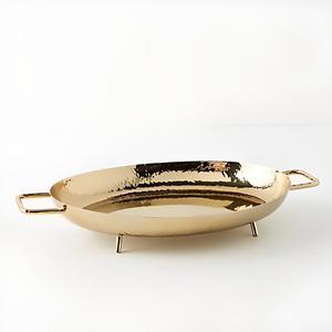 Bandeja Rectangular de Latón Dorado Hecha a Mano de Primera Calidad para Servir Aperitivos y Decoración, Decoración para el Hogar, Hotel y Restaurante - Product Image 2