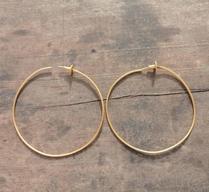 Boucles d'oreilles en laiton style rustique artisanal, ambiance campagnarde, couleur unie, prix usine, vente en gros - Product Image 3