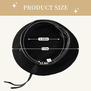 Refined Winter Outdoor Lightweight Unisex Ceremonial <b>Beret</b> for Parades Ceremonies & Elegant Formal Occasions - Product Image 5