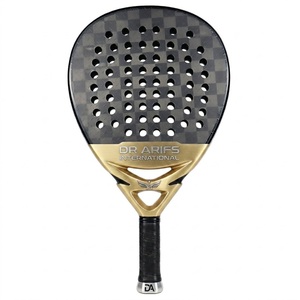 Raquette de padel en fibre de carbone DR ARIFS INTERNATIONAL, forme goutte d'eau, section de 23 mm, poignée en caoutchouc antidérapante - Product Image 2