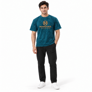 T-shirt en coton épais 220 grammes, finition enzymatique, coupe décontractée, imprimé numérique, col rond, manches courtes, streetwear urbain premium - Product Image 1