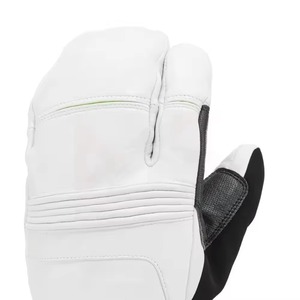 Gants de cyclisme d'hiver de haute qualité, chauds, coupe-vent, imperméables, en cuir, à doigts entiers, avec fermeture auto-agrippante, pour le ski - Product Image 2