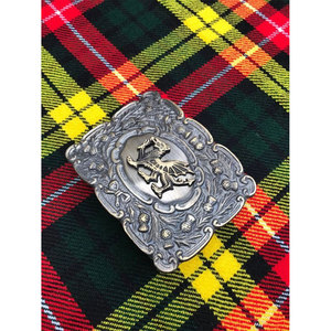Hebilla de cinturón escocesa con diseño ovalado mate y distintivo del dragón galés, hebilla escocesa clásica antigua vintage 2026 - Product Image 3