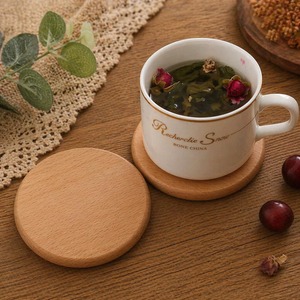 Home Durable Wood <b>Coasters</b> Square Resistant Drink Mat Round <b>Heat</b> Resistant Drink Mat Coffee Cup Table Non slip Coffee <b>coaster</b> - Product Image 2