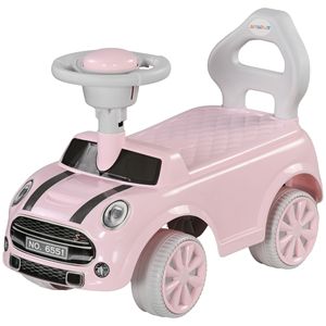 Auto Cavalcabile Rosa per Bambini con Sistema Anti-Ribaltamento e Anti-Ribaltamento all'Indietro, 18-36 Mesi, con Clacson - Product Image 1