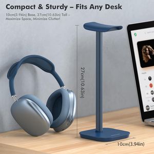 Supporto per cuffie da gaming in alluminio con base pesante, porta cuffie da scrivania, supporto per auricolari per AirPods Max, supporti da scrivania - Product Image 3