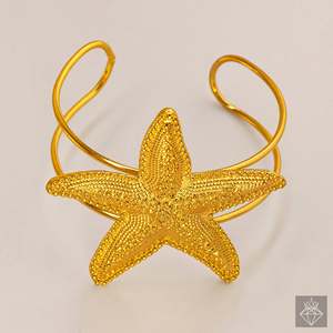 PRAO Pulsera de estrella chapada en oro antideslustre Pulseras de cadena y eslabones de moda - Product Image 3