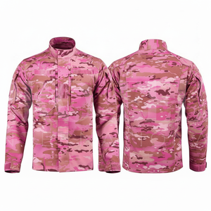 Chaqueta de Manga Larga con Diseño de Camuflaje Personalizado, Cuello Alto, Mezcla de Algodón, Cómoda, Uniforme, MOQ Bajo - Product Image 5