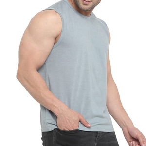 เสื้อกล้ามออกกำลังกายผู้ชาย คอตตอน รุ่นใหม่ล่าสุด ปรับแต่งโลโก้ได้ - Product Image 6