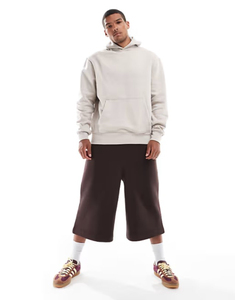Regular Fit Men's Polyester/Cotton Heavyweight Luxury Blank Pullover <b>Hoodie</b> Winter Custom Printing Drop Shoulder Streetwear - Product Image 4