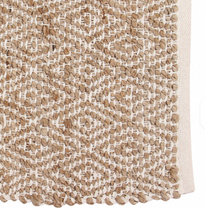Tapis en jute tissé à la main, design puzzle, écologique, résistant aux taches, pour intérieur/extérieur, en gros - Product Image 5