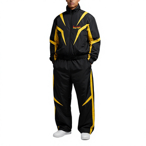 High Performance Men Windbreaker Tracksuit Set Windproof Lightweight Design for Sports and Casual Wear Windbreaker Tracksuit - Product Image 1