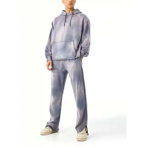 Men's Custom Blank Tracksuit Sweat suit <b>Set</b> Acid Wash Printed Breathable Jogging <b>Jogger</b> Suit <b>Plus</b> <b>Size</b> Two Piece Pants Plain - Product Image 2