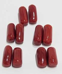 Coral rouge naturel italien en forme de capsule, pierre précieuse de meilleure qualité, pierre précieuse en vrac pour la fabrication de bijoux - Product Image 1