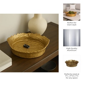Cuenco de latón dorado de alta calidad para decoración con velas flotantes, elegante centro de mesa estilo spa y para uso en el hogar, procedente de la India. - Product Image 3