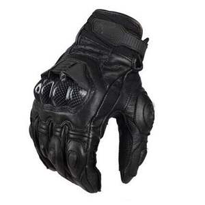 Gants de moto personnalisés à écran tactile, unisexes, hiver, chauds, légers, avec fermeture auto-agrippante, équipement de course, cuir, motocross - Product Image 3