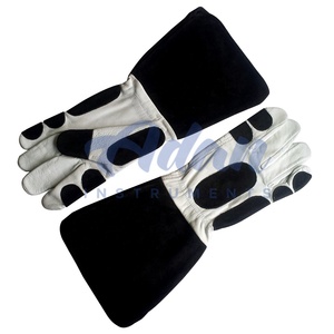 ADAN INSTRUMENTS Gants de manipulation des animaux en cuir à manches longues de haute qualité Instrument vétérinaire artificiel de protection des morsures - Product Image 2