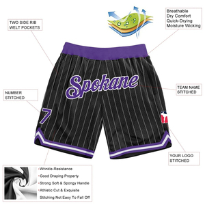 Custom Design High Quality Custom Sports Shorts Sublimated Mesh Design Vintage Breathable Basketball Shorts Sublimation - Product Image 2