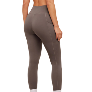 Leggings Deportivos de Cintura Alta con Logotipo Personalizado y Bolsillos para Mujer, Pantalones de Yoga Deportivos Resistentes a las Sentadillas, Ropa Deportiva Ajustada de Spandex - Product Image 2
