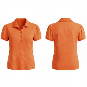 Polo ajusté sur mesure à manches courtes, respirant, confortable, élégant, avec logo personnalisé imprimé - Product Image 2