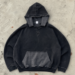 Sudadera con capucha para hombre, sudadera con capucha lavada, sudadera con capucha extragrande, sudadera con capucha personalizada para minoristas estadounidenses con etiqueta privada - Product Image 4