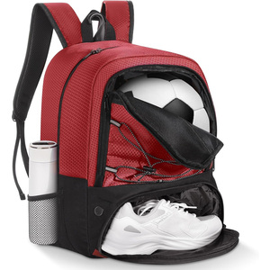 Sacs à dos de football avec logo personnalisé, sacs d'équipe sportive, équipement d'entraînement de football, fabricant OEM Pakistan, exportation mondiale - Product Image 1