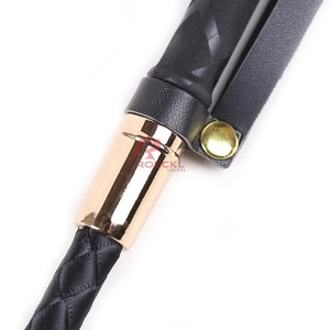 Fouets légers en acier inoxydable et cuir PU pour l'équitation, accessoires sportifs, options personnalisables - Product Image 5