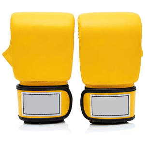 Gants de boxe MMA personnalisables, fermeture à boucle, protection UV, légers, unisexes, vêtements d'arts martiaux, cuir de vachette véritable - Product Image 2