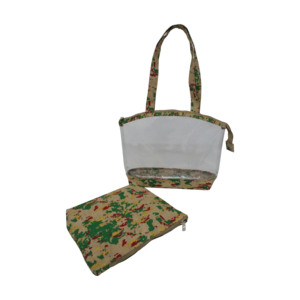 High Quality Cosmetic Bag For Women Transparent Tote Cross Body PVC Bag with Logo Low Price Jute Zipper Closure Shoulder <b>Handbag</b> - Product Image 6
